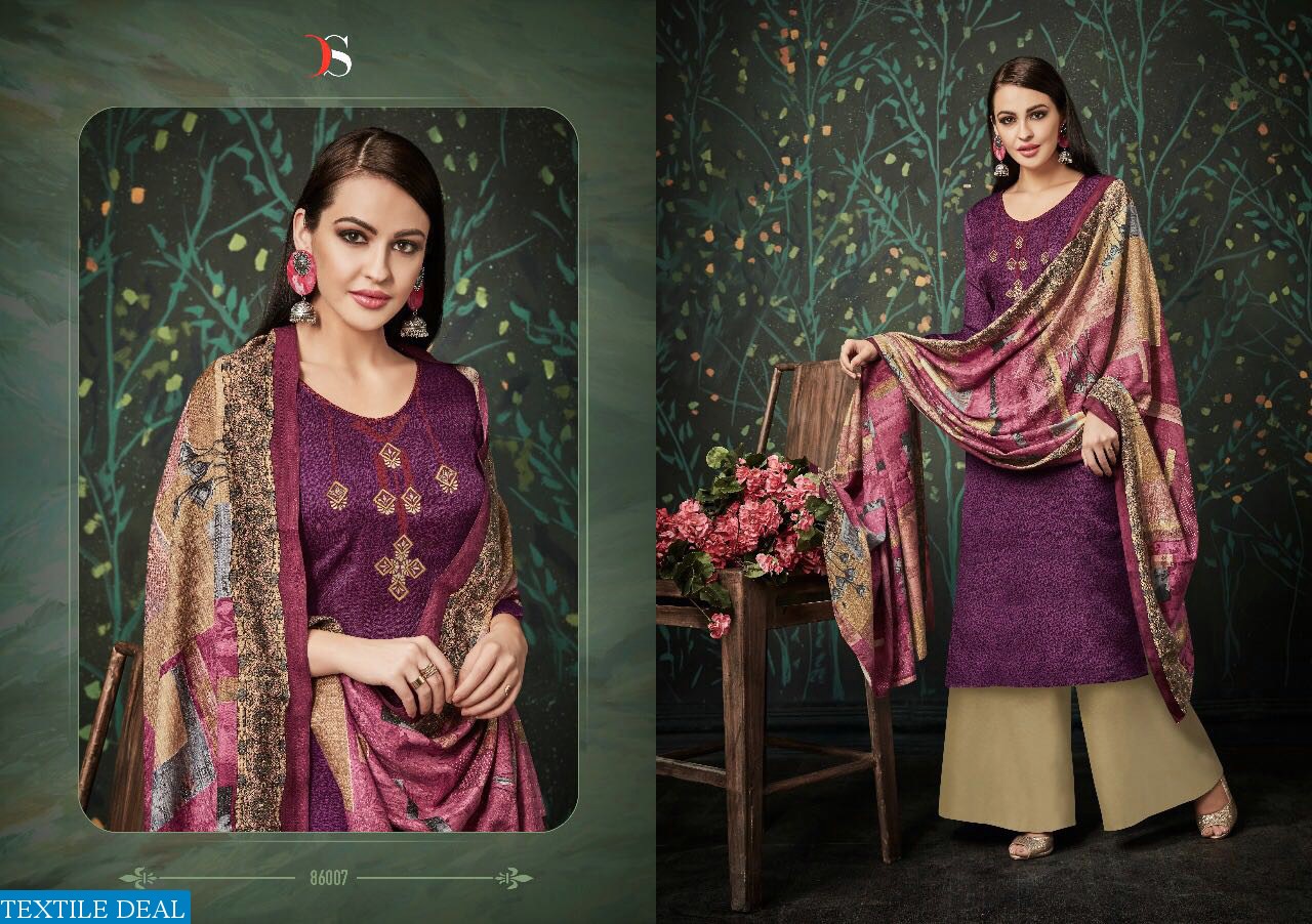 Fusion vol-2 Wholesale Winter pashmina Dress material